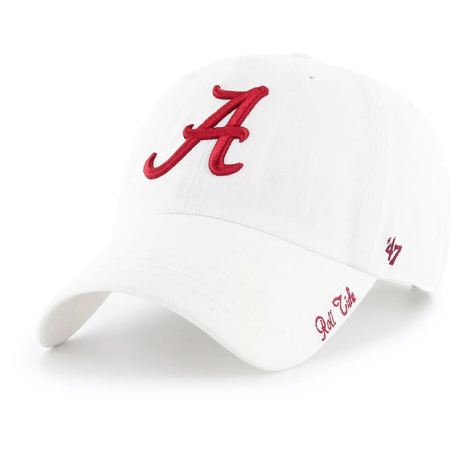 

Женская белая регулируемая шляпа с логотипом Alabama Crimson Tide Miata '47
