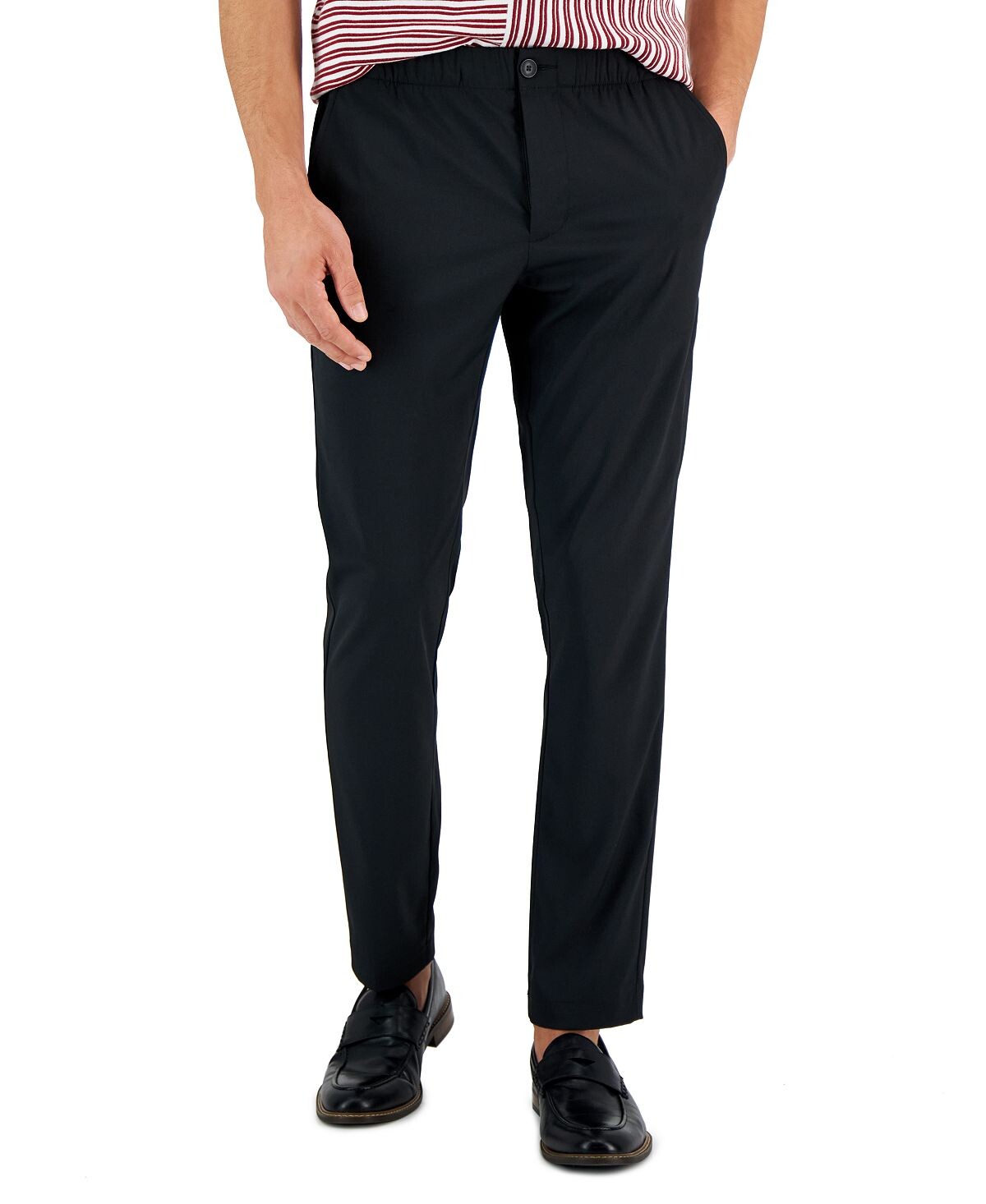 

Мужские классические брюки узкого кроя на шнурке Perry Ellis Portfolio