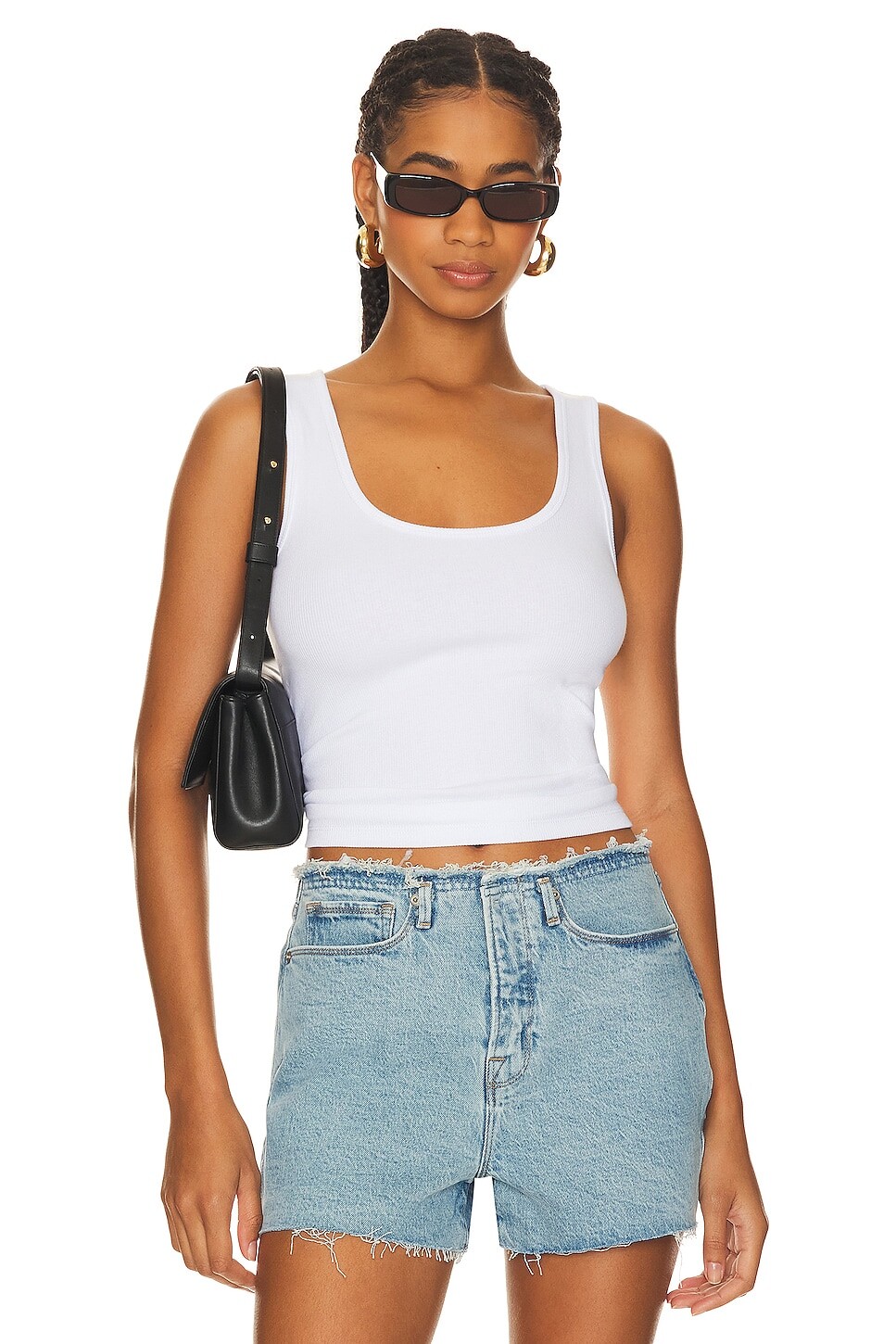

Майка Good American Heritage Scoop Top, цвет White 001