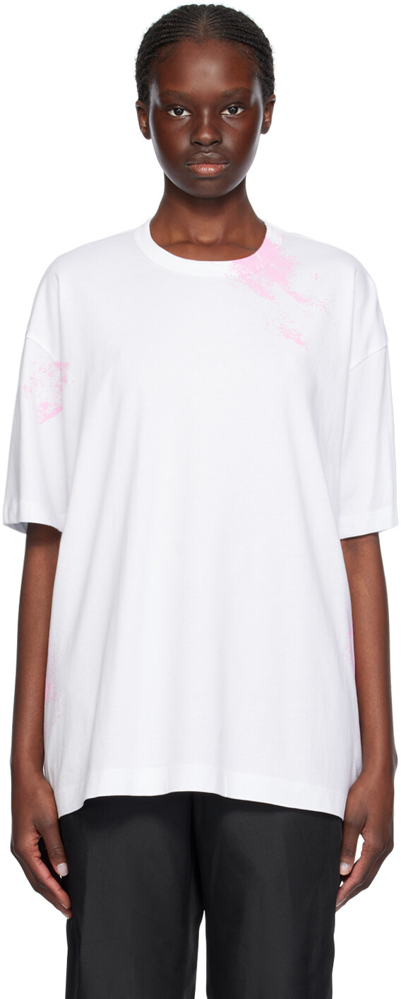 

Футболка с белыми брызгами краски Comme Des Garcons