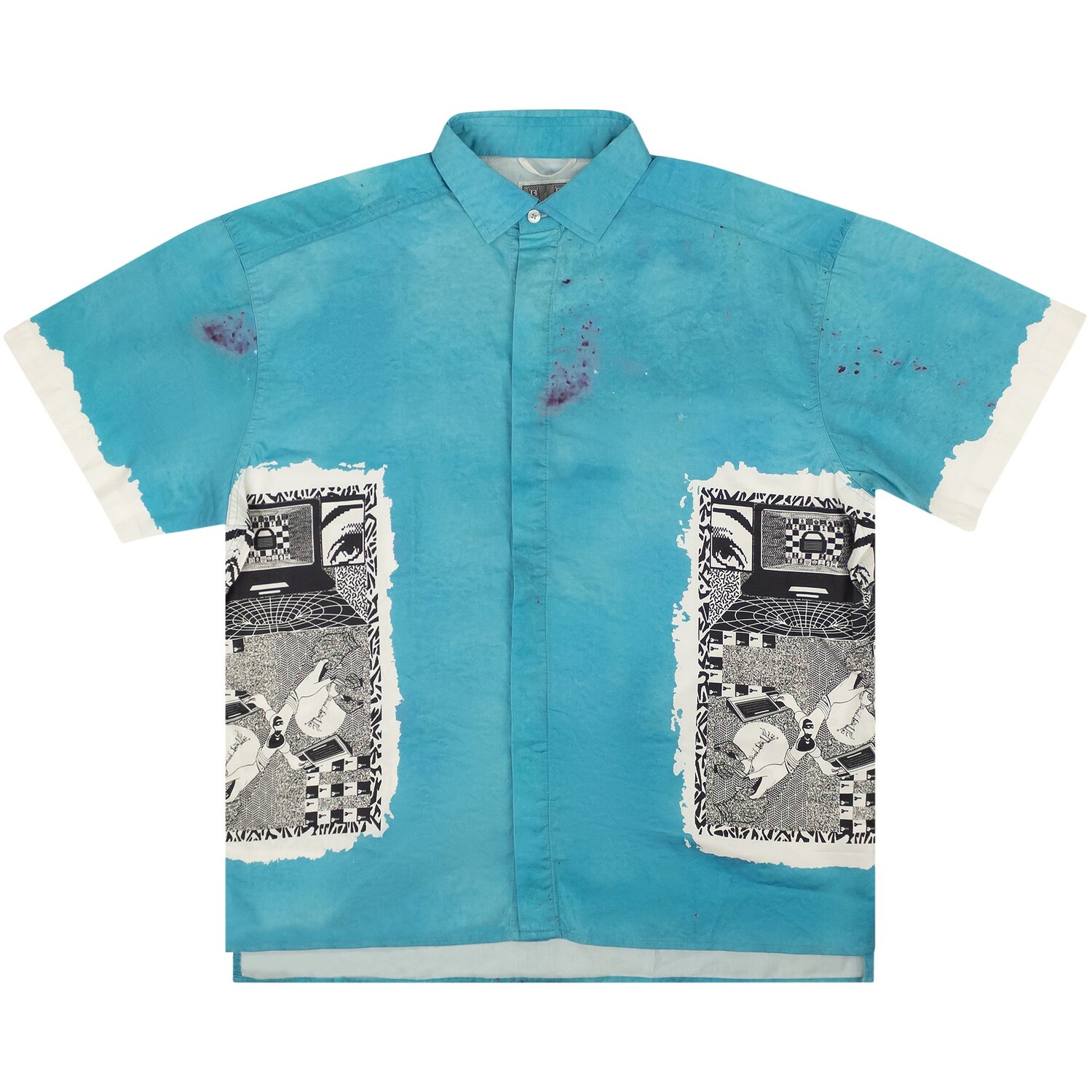 

Рубашка с короткими рукавами Cav Empt Security, синяя