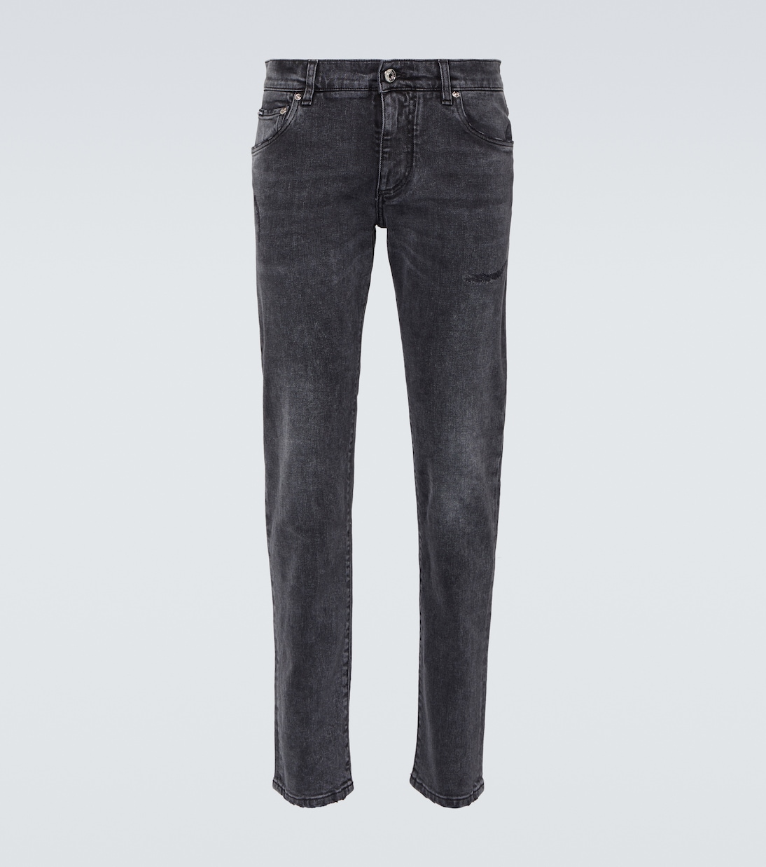 Узкие джинсы с низкой посадкой Dolce&Gabbana, серый узкие джинсы с низкой посадкой серый