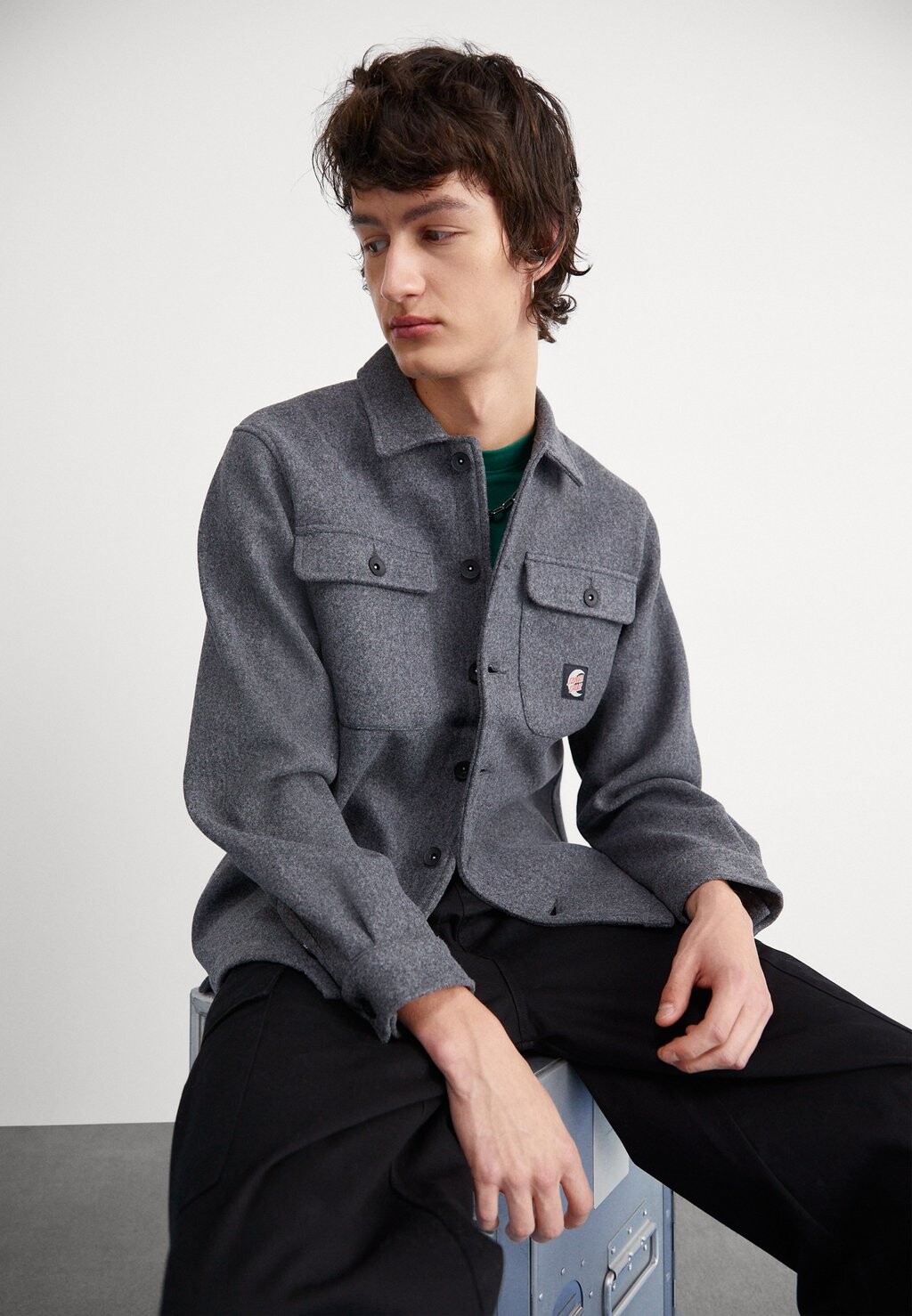 

Куртка Entrepreneur Santa Cruz CRYPT UNISEX OVERSHIRT, цвет charcoal