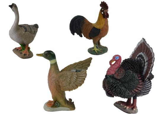 Большой набор фигурок, фермерская деревня, Турция, курица, петух, тачка, 11 элементов Lean Toys