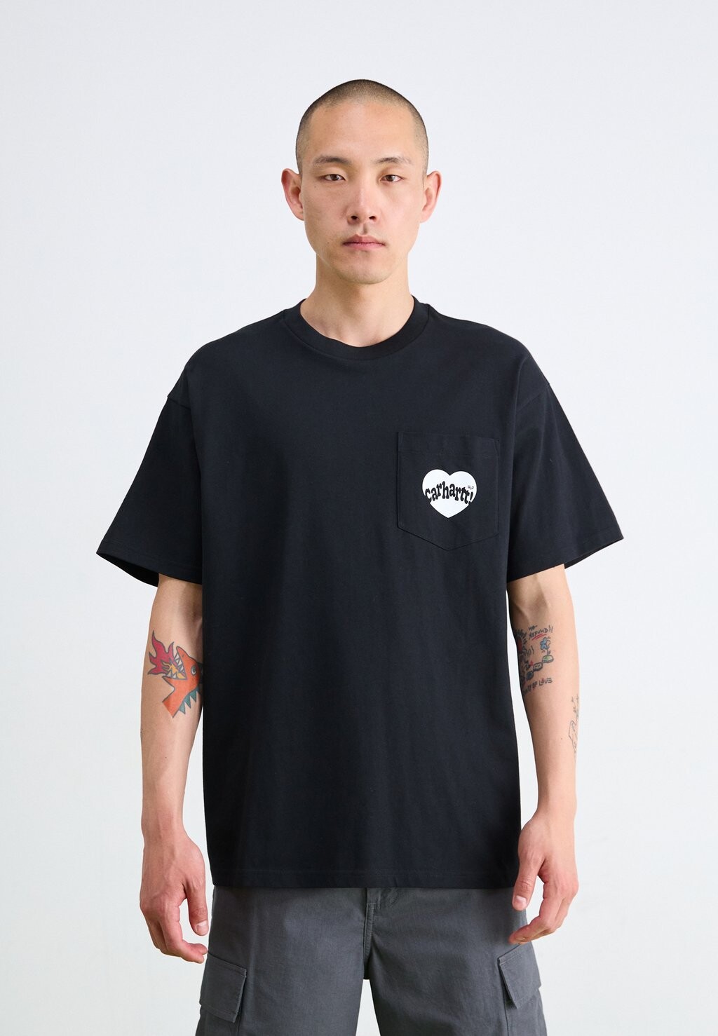 

Футболка с принтом Amour Pocket Carhartt WIP, чёрная/белая