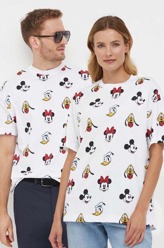 

Хлопковая футболка x Disney United Colors of Benetton, белый