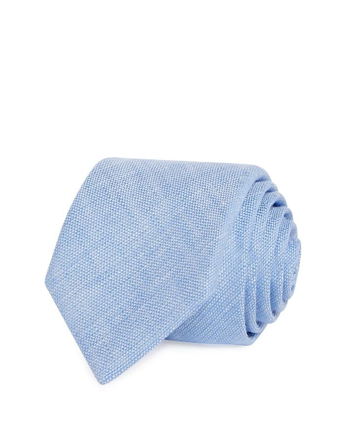

Текстурированный однотонный льняной галстук-скинни Zegna