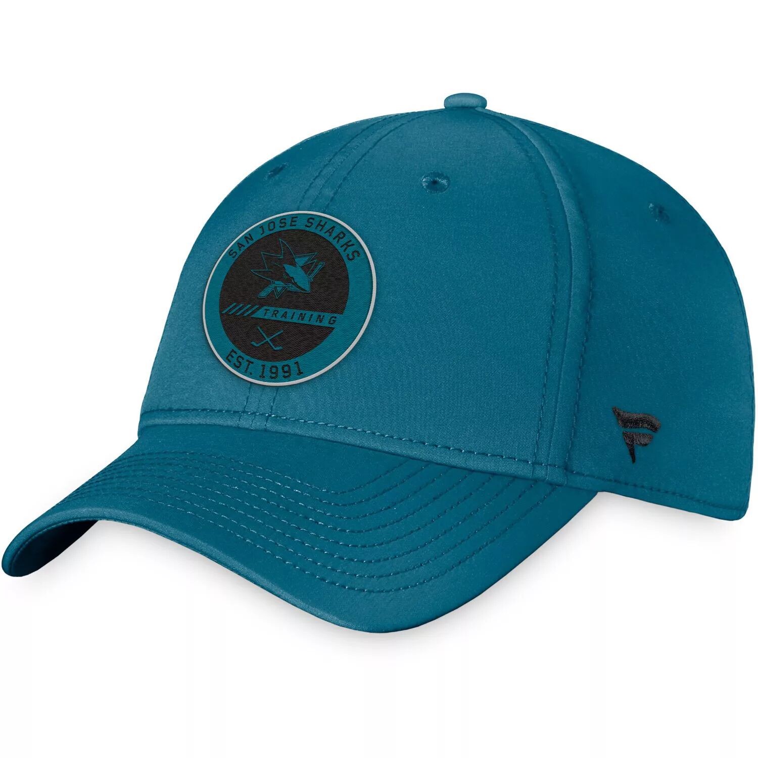 

Мужская фирменная бирюзовая шапка Fanatics San Jose Sharks Authentic Pro Team для тренировок в тренировочном лагере, гибкая шапка