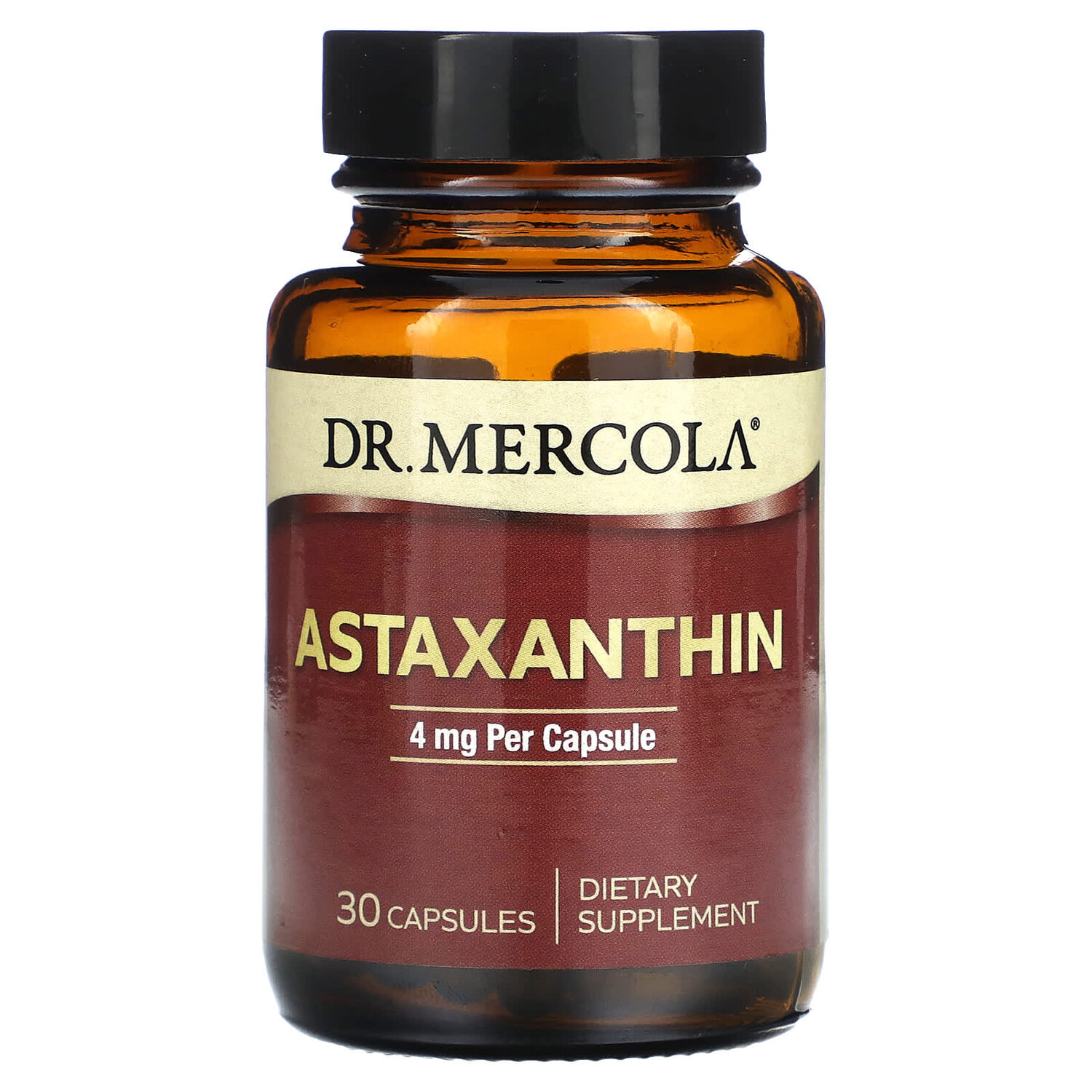 

Astaxanthin, 4 mg, 30 Capsules, Dr. Mercola
