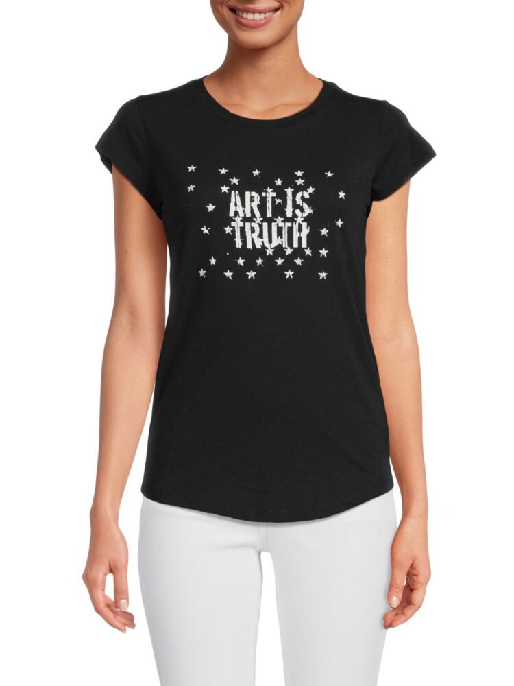 

Узкая футболка Art Is Truth Zadig & Voltaire, цвет Noir