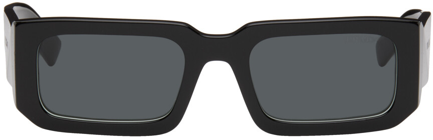 

Черные солнцезащитные очки-символы Prada Eyewear, цвет Black