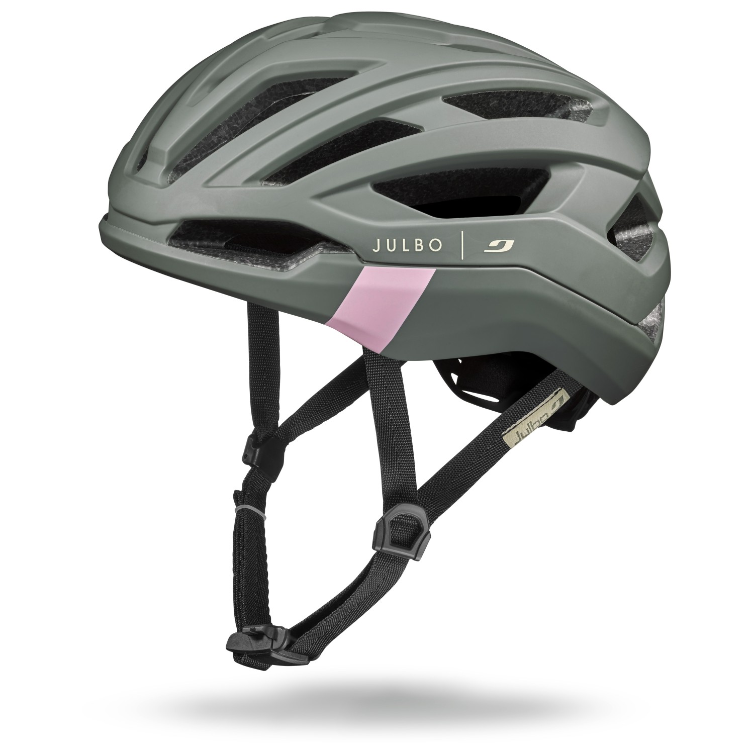 тактический шлем abs fast с защитой для глаз черный Велосипедный шлем Julbo Fast Lane, цвет Green Army/Rose