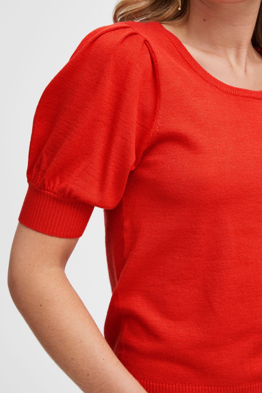 

Футболка Fransa 3/4 Arm Pullover, красный