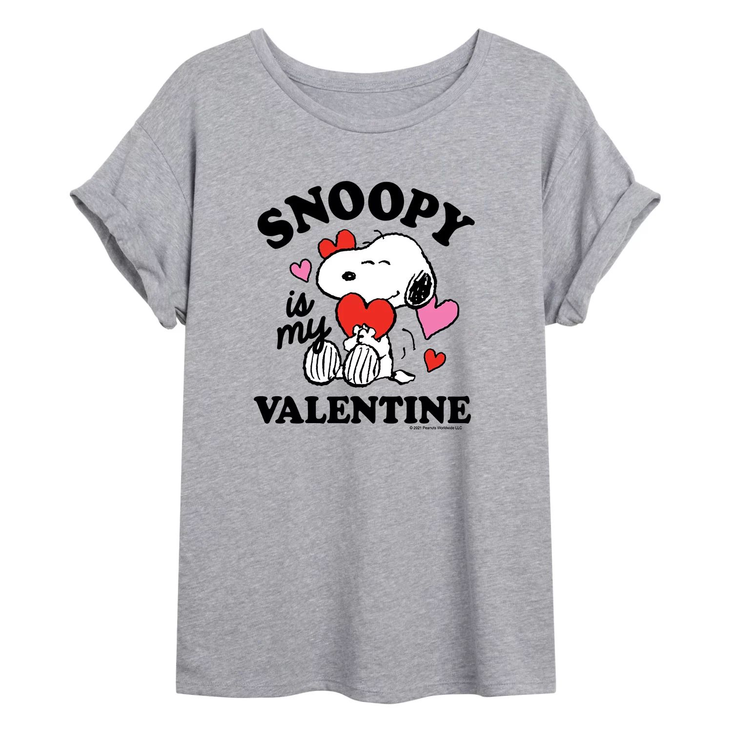 Детская струящаяся футболка Peanuts Valentines Licensed Character