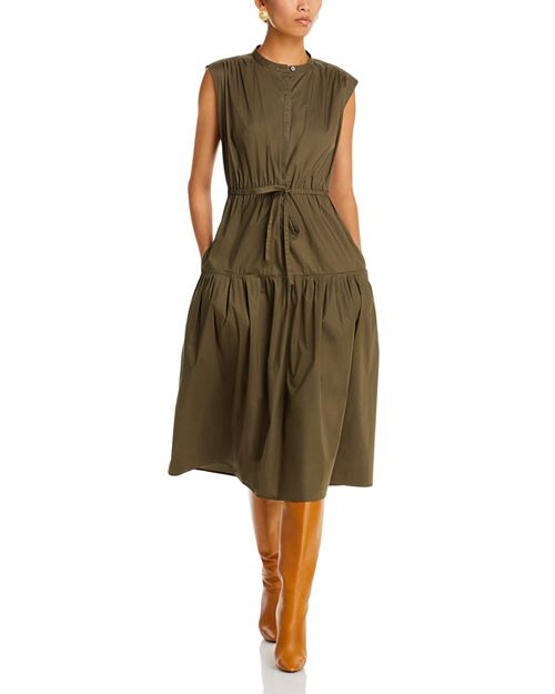

Платье Margaret с кулиской на талии Derek Lam 10 Crosby, цвет Green