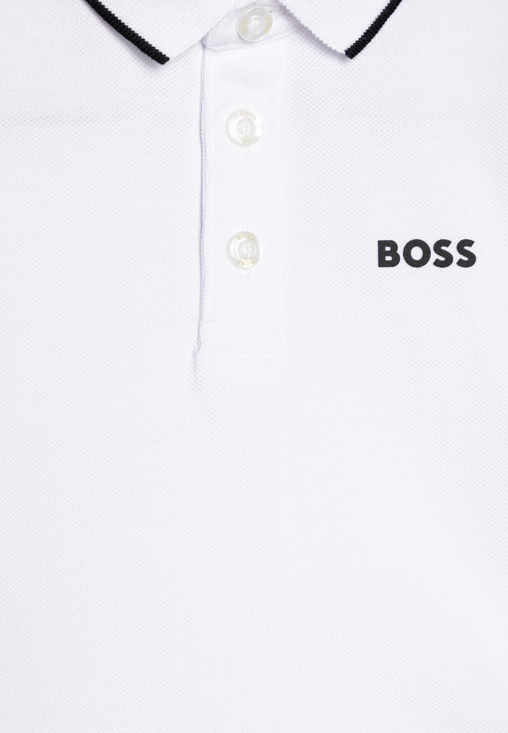 

Рубашка поло LONG SLEEVE BOSS Kidswear, белый