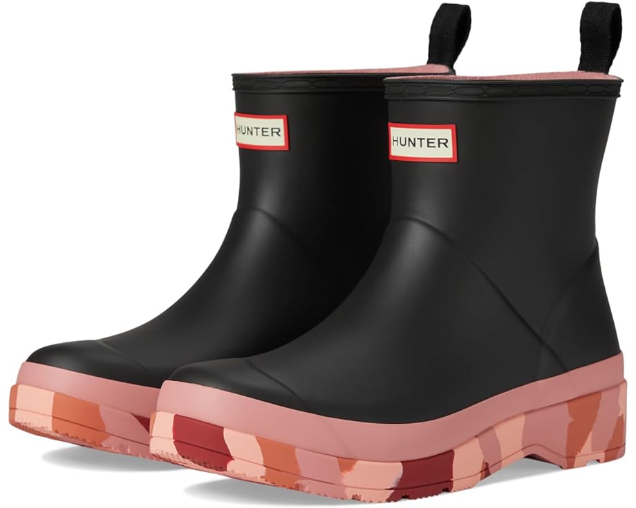 цена Ботинки Hunter Play Short Camo Sole Boot, цвет Black/Red Flurry/Purring Pink/Vital Burgundy/Humming Pink