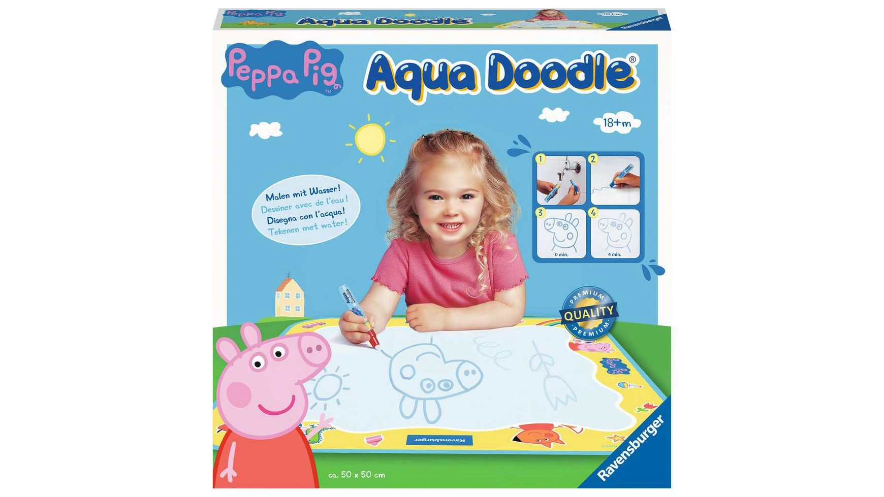 Ravensburger Ministeps Aqua Doodle Свинка Пеппа Первая картина для детей от 18 месяцев и старше цена и фото