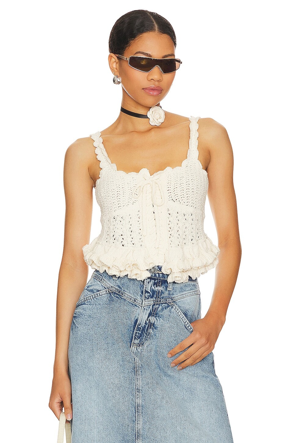 

Топ MAJORELLE Taissa Corset, слоновая кость