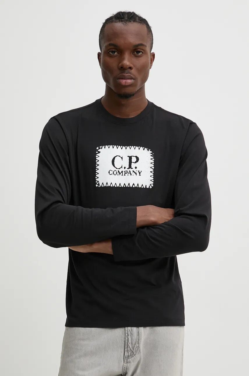 

C.P. Company Хлопковый топ с длинными рукавами Company, черный
