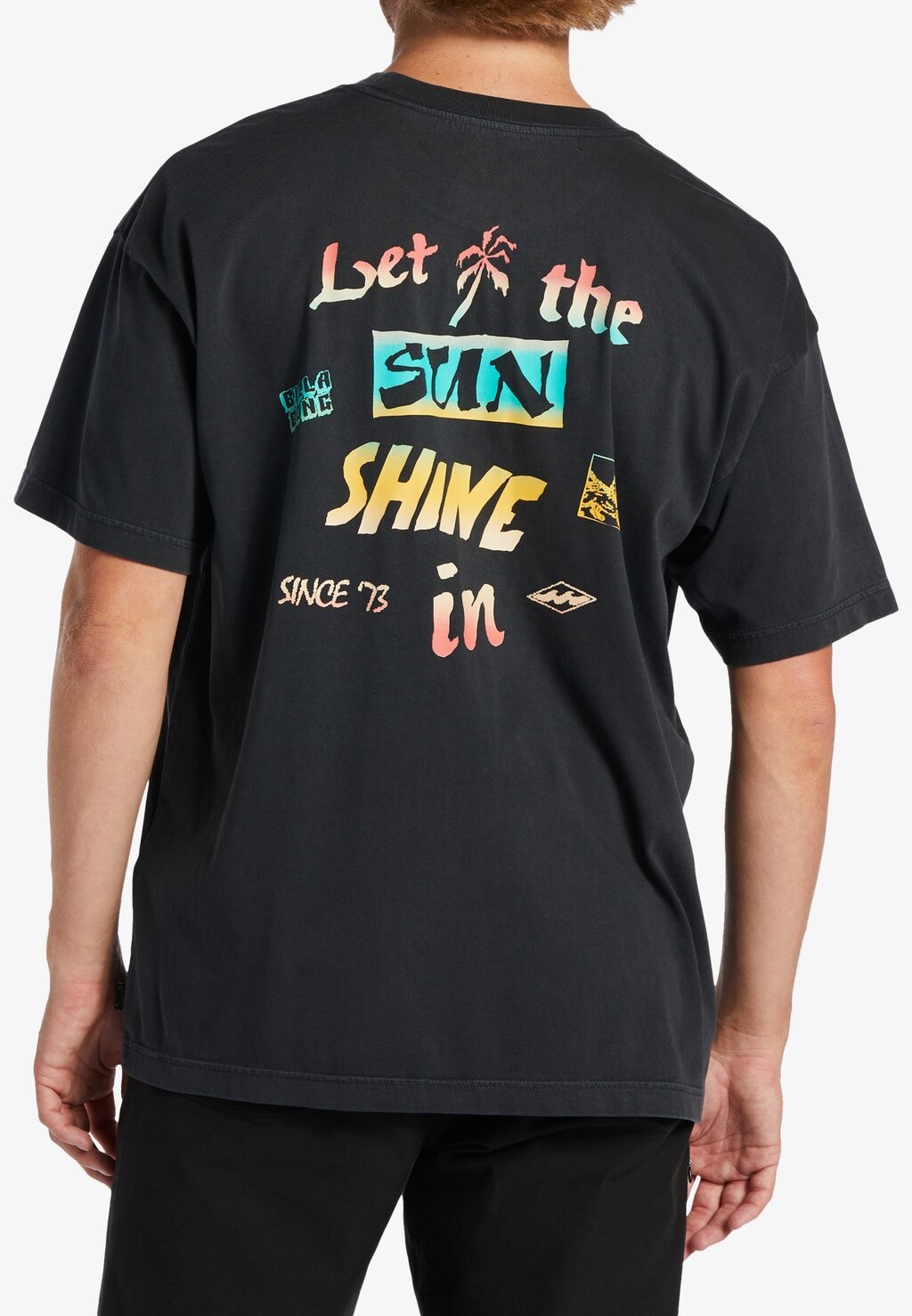 

Футболка с принтом LET IT SHINE Billabong, черный