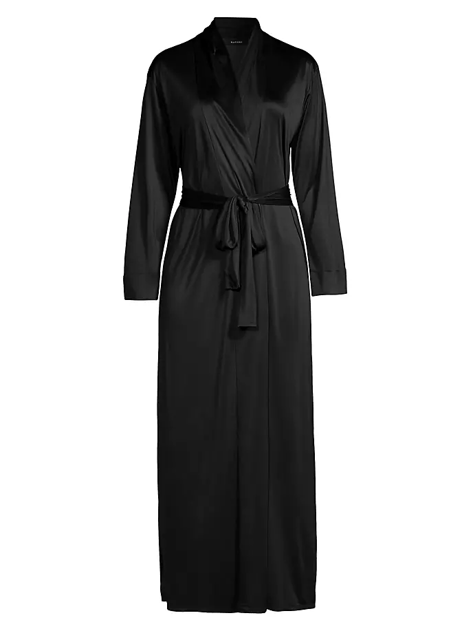 

Чары для длинной атласной мантии Natori, черный