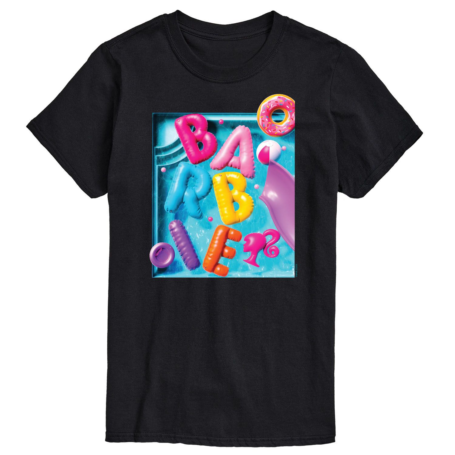 Летняя футболка с рисунком для бассейна Big & Tall Dream Barbie, черный