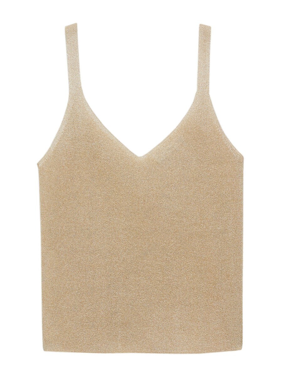 

Топ MANGO Knitted Top KLING, золотой
