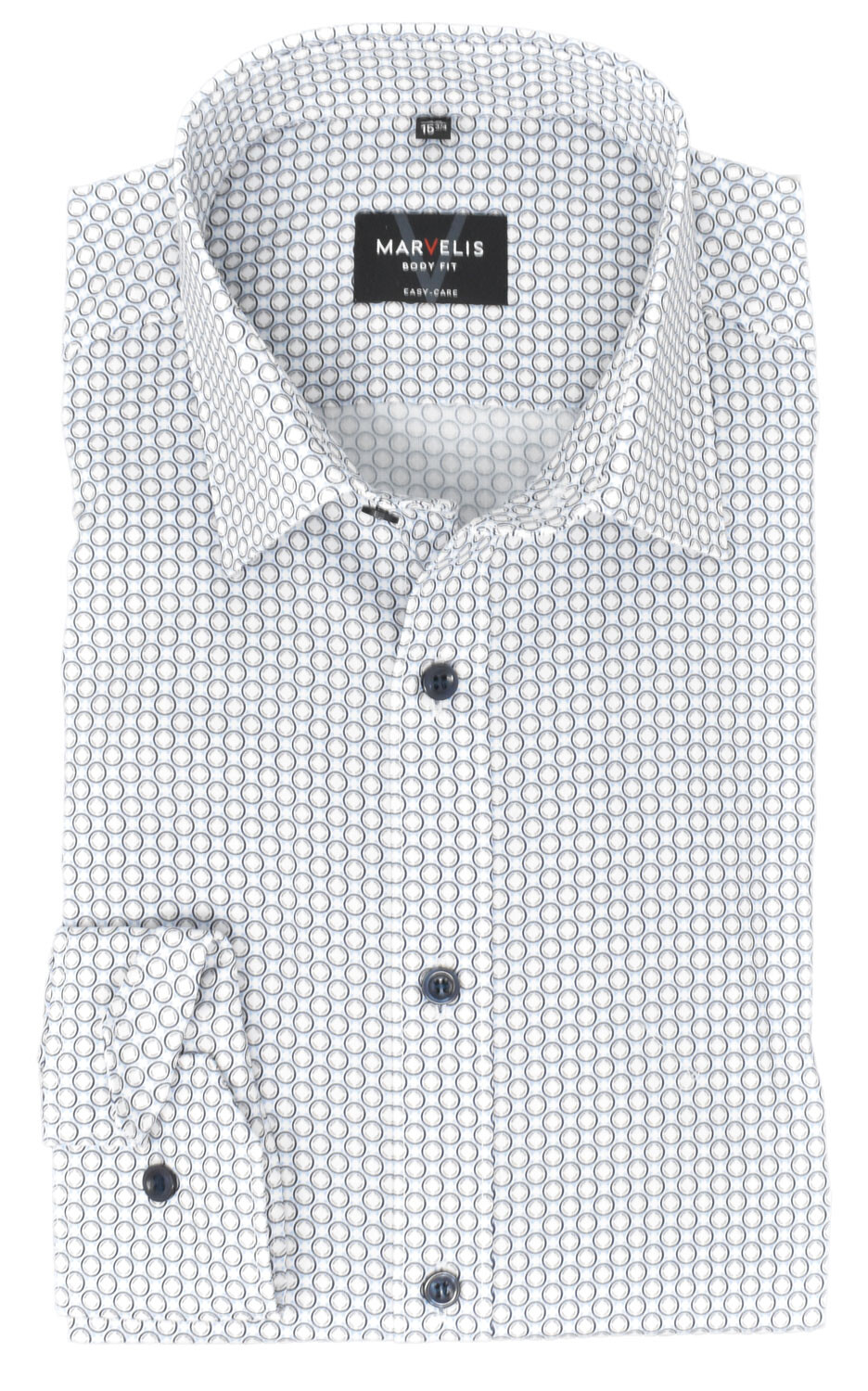 

Рубашка MARVELIS Body Fit Business, цвет Braun/Blau