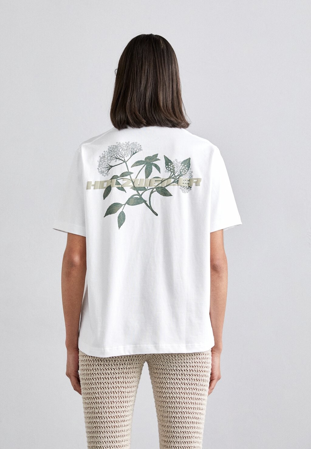 

Футболка с принтом KJERAG ELDERFLOWER TEE Holzweiler, цвет white