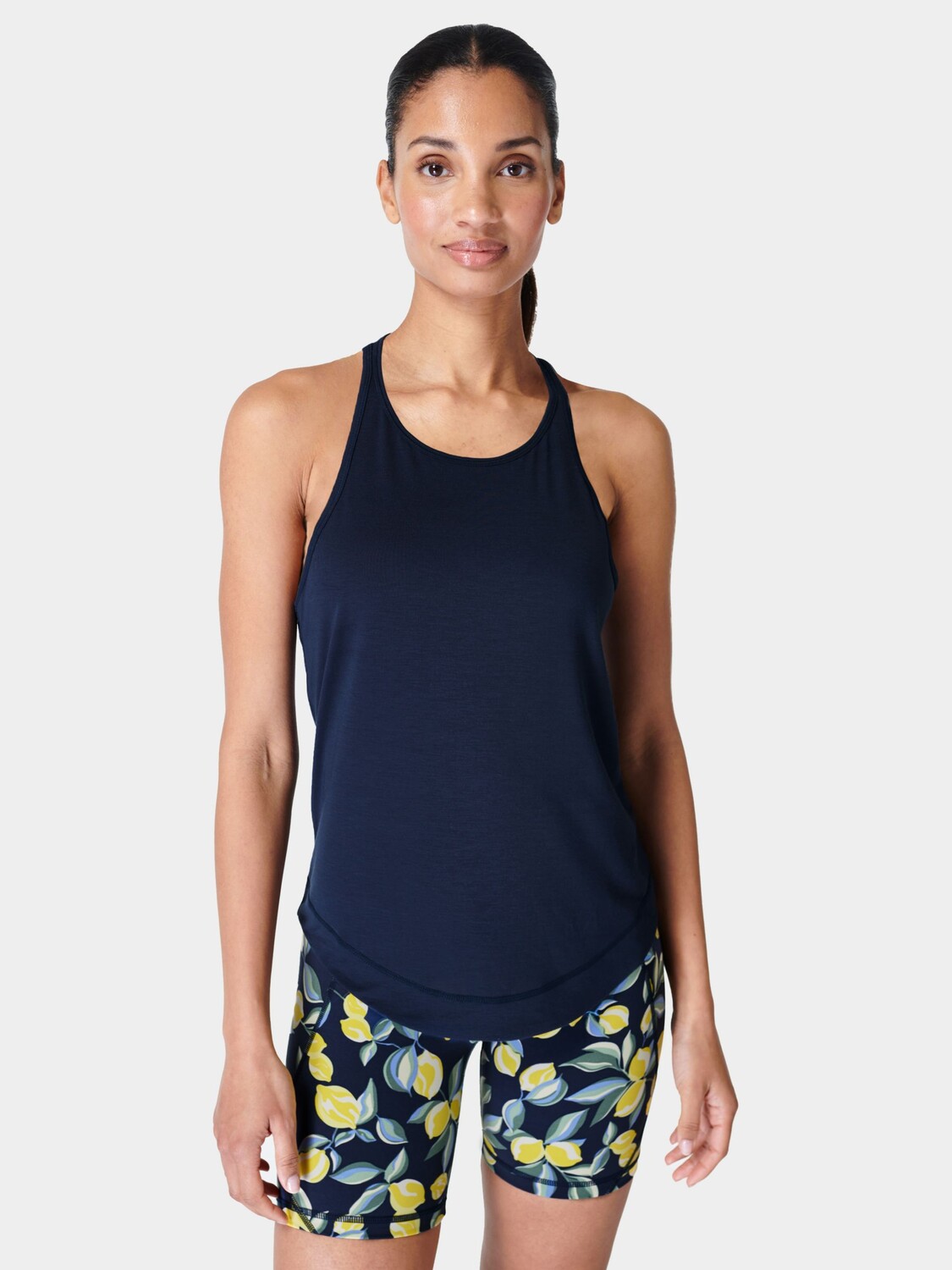 

Майка Sweaty Betty Breathe Easy Run, темно-синяя