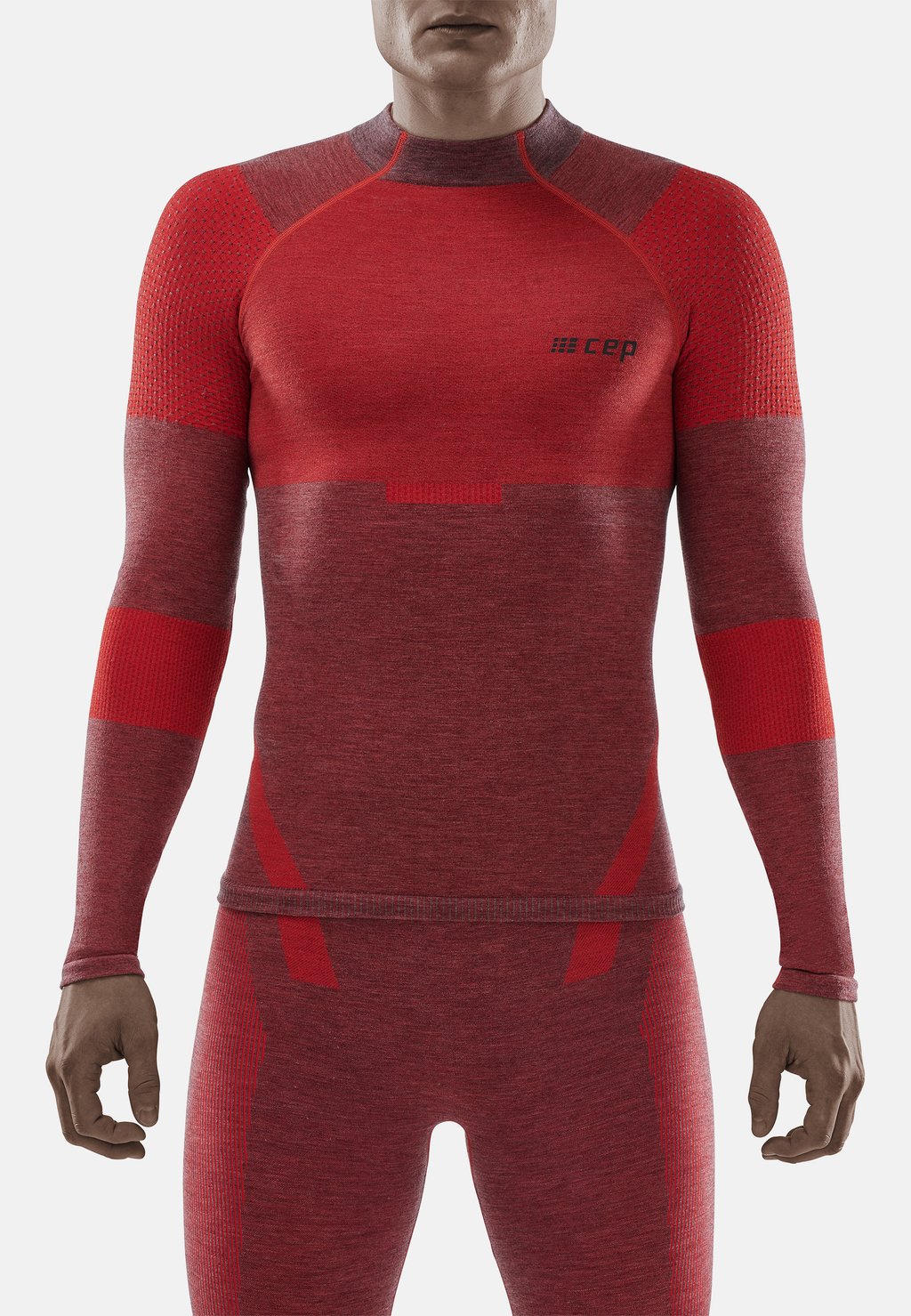 Рубашка с длинным рукавом SKI TOURING BASE CEP, цвет red