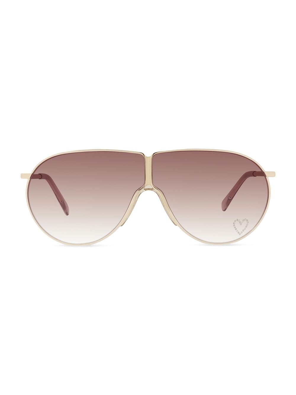 

Солнцезащитные очки Love Heart Shield Stella McCartney, коричневый