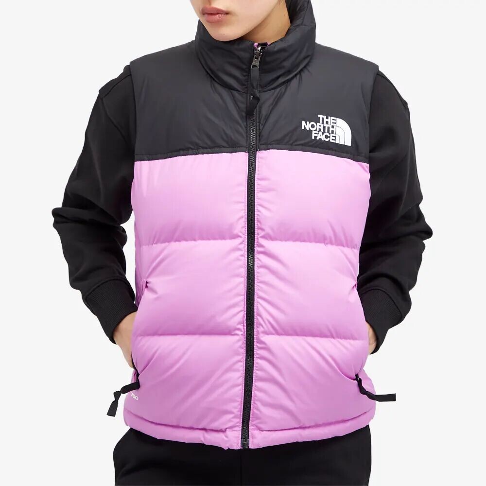 

The North Face Жилет Nuptse в стиле ретро 1996 года, розовый
