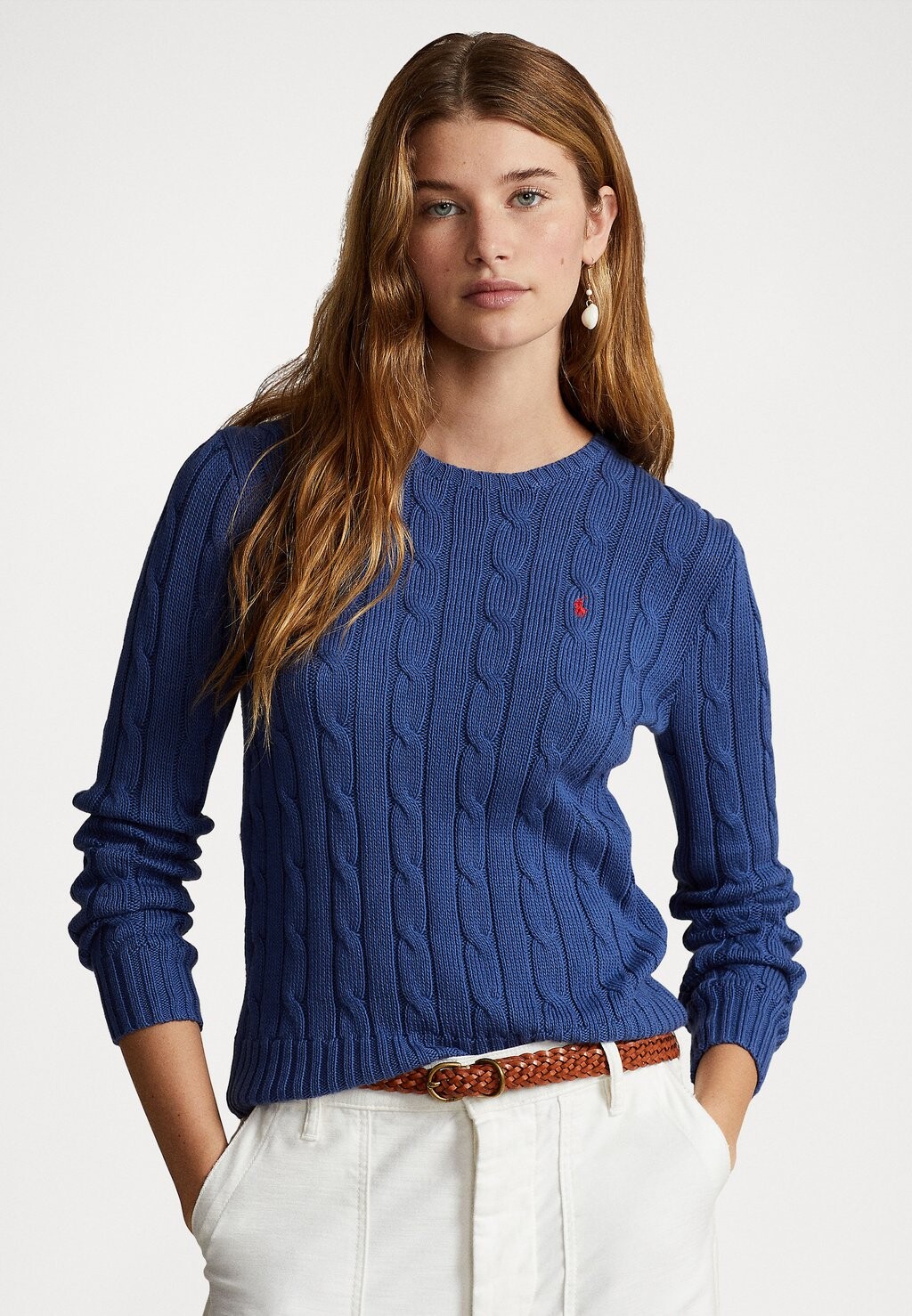 

Свитшот Polo Ralph Lauren ДЖУЛИАННА С ДЛИННЫМ РУКАВОМ, синий