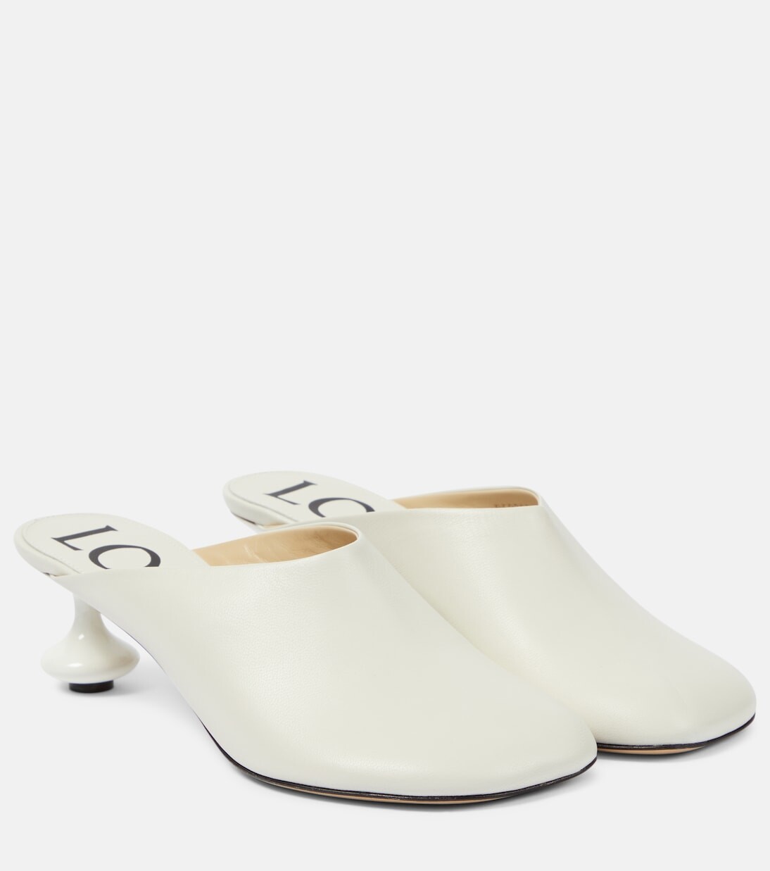 

Игрушечные кожаные мюли Loewe, белый