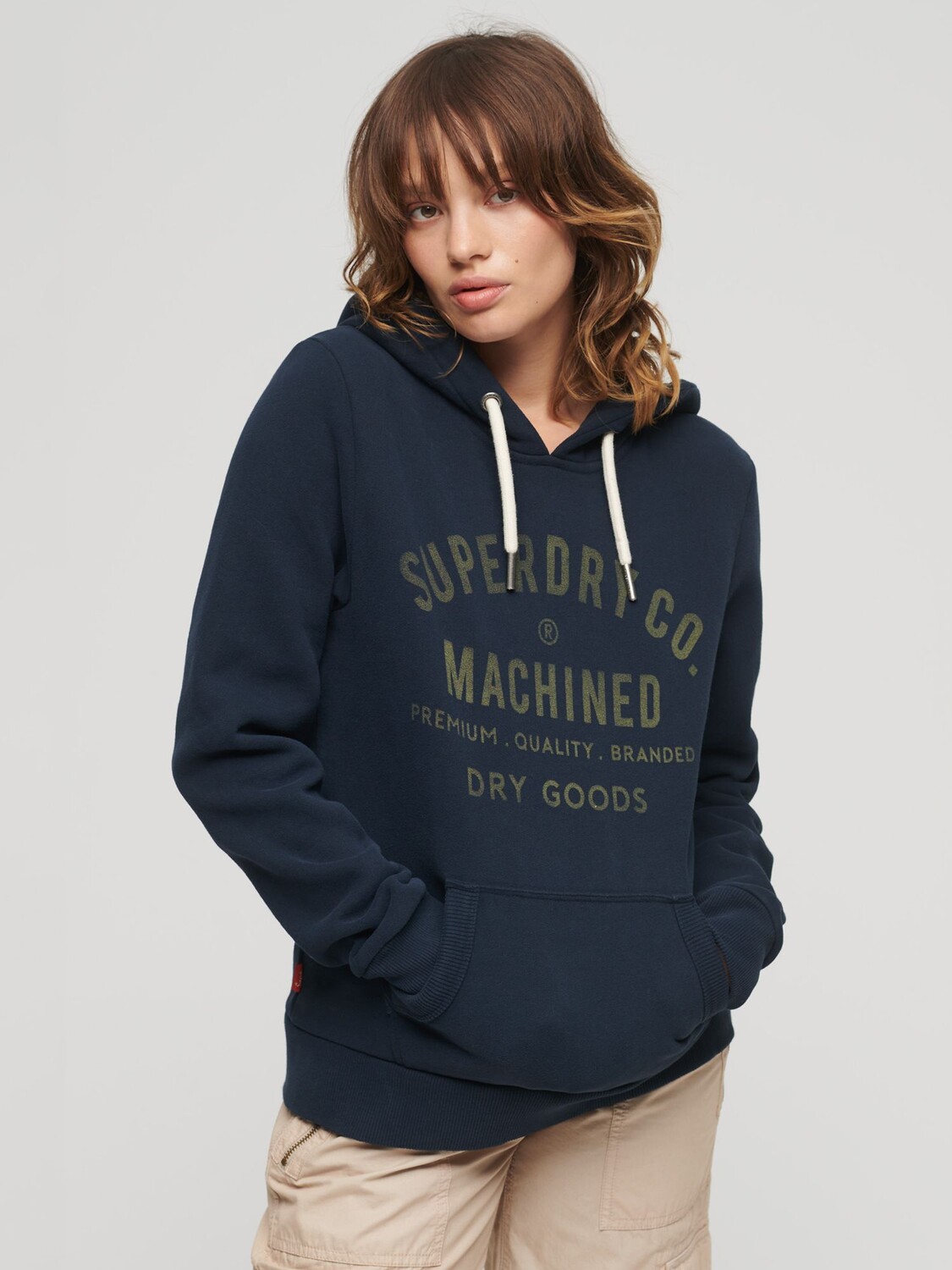 

Толстовка с графическим рисунком Archive Script Superdry, затмение темно-синий