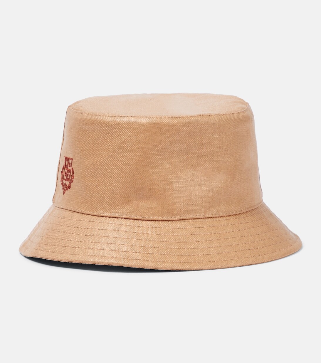 

Льняная панама с логотипом Loro Piana, коричневый
