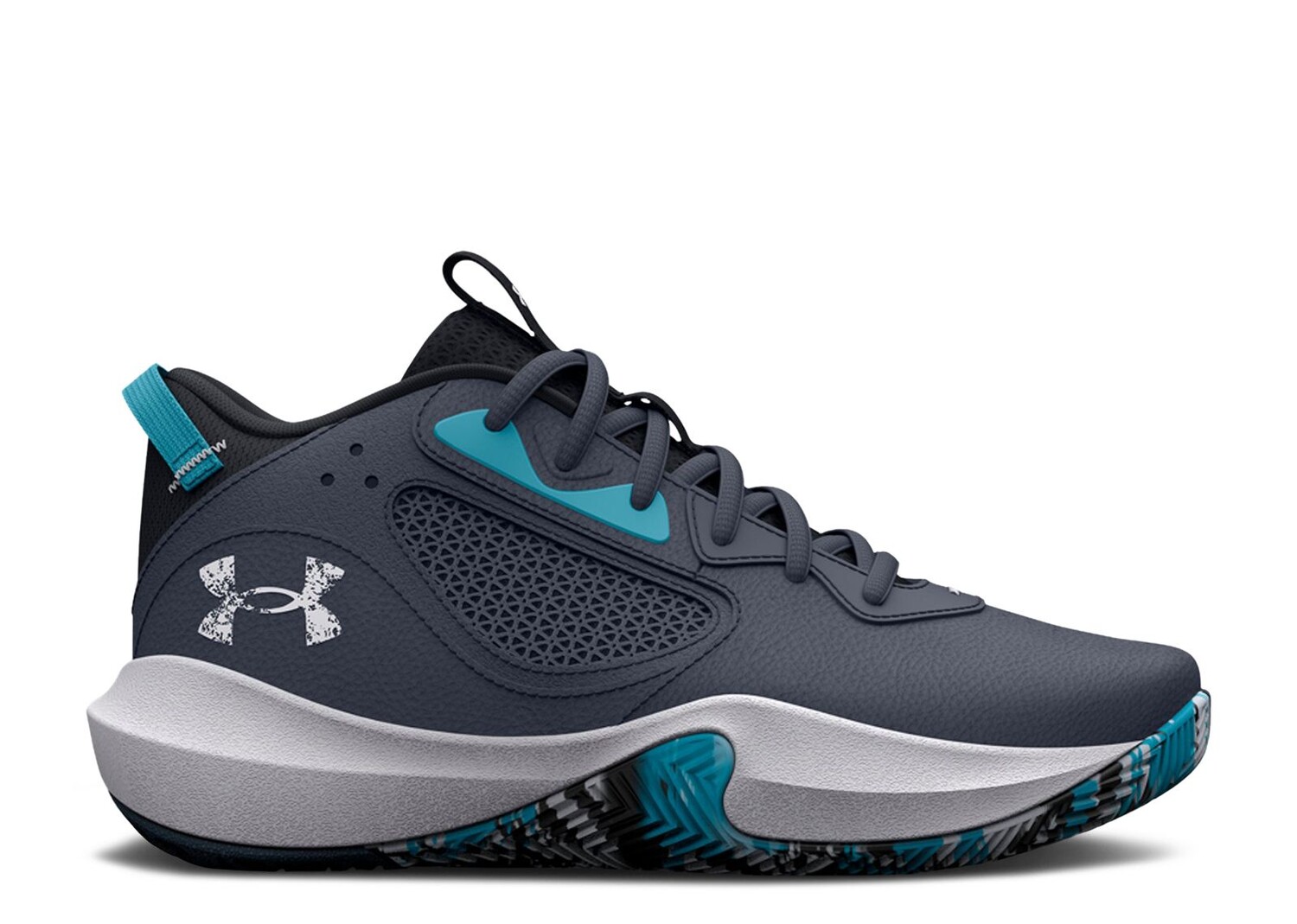 

Кроссовки Under Armour Lockdown 6 Gs 'Downpour Grey Blue', серый