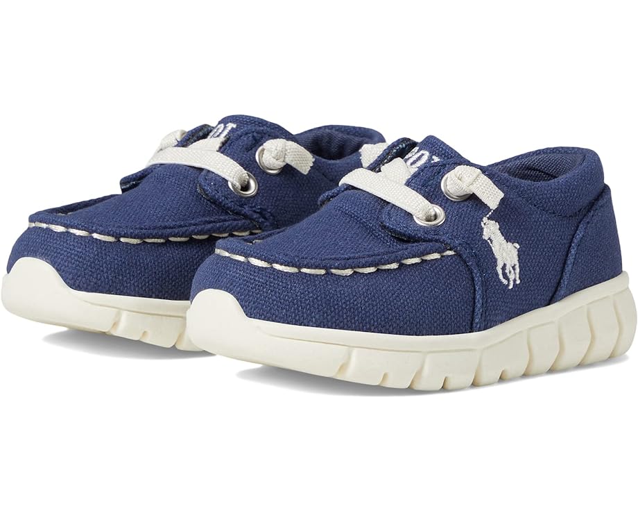 

Кроссовки Polo Ralph Lauren Barnes Casual Moc, цвет Navy Canvas/Cream Pony Player