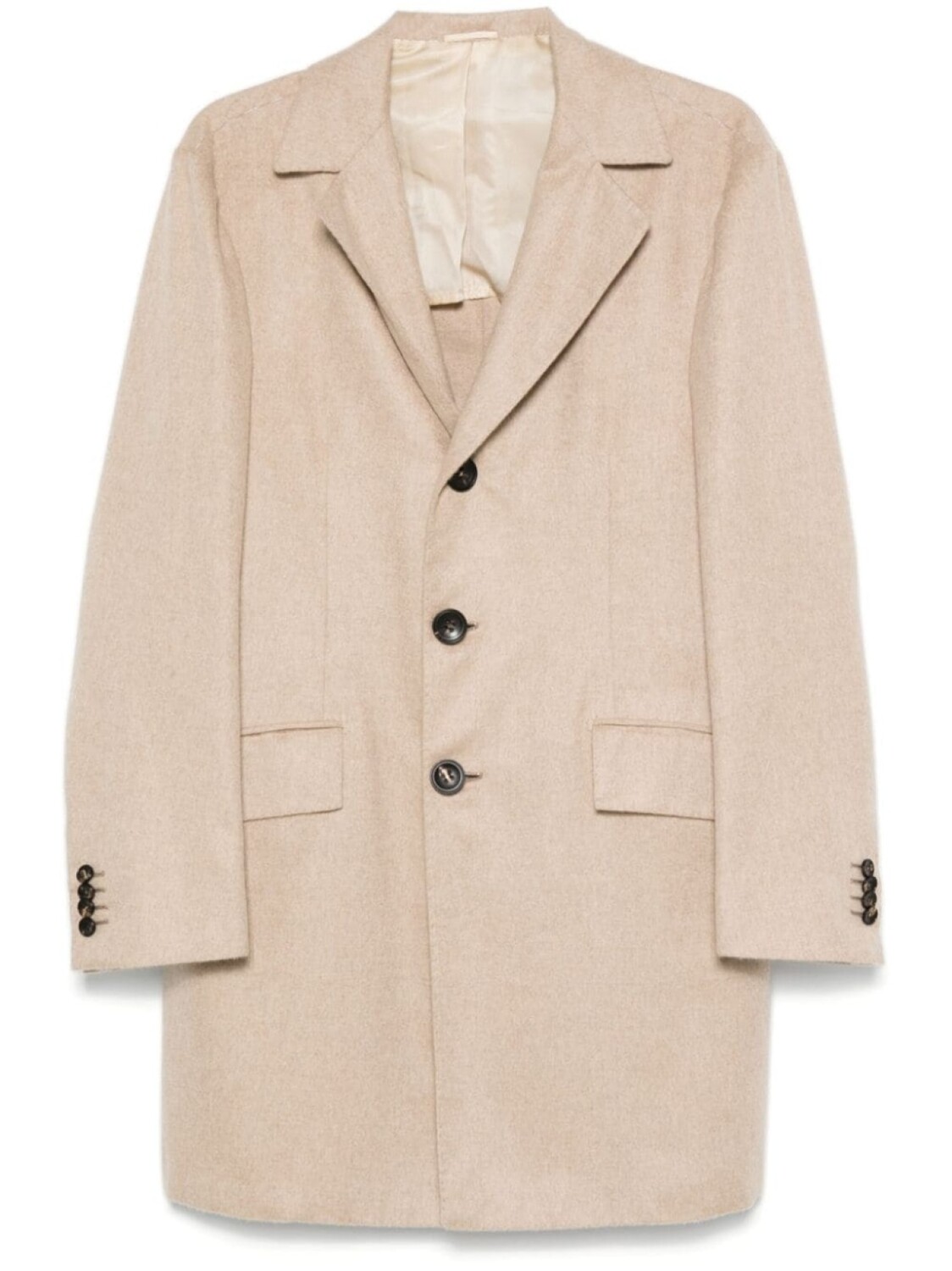

Kiton кашемировое пальто, нейтральный цвет