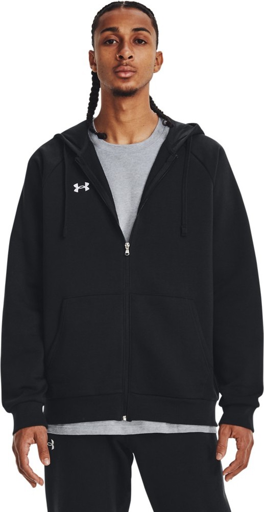 

Толстовка Under Armour Hoodie UA Rival Fleece Fullzip Hoodie, черный