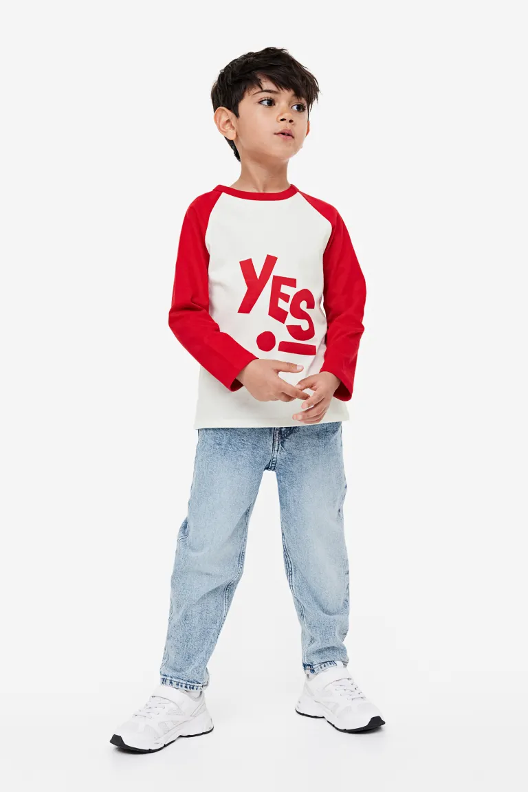 

Футболка с длинными рукавами реглан H&M, красный