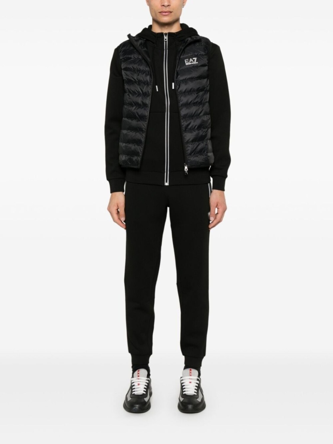 

Ea7 Emporio Armani худи с логотипом, черный
