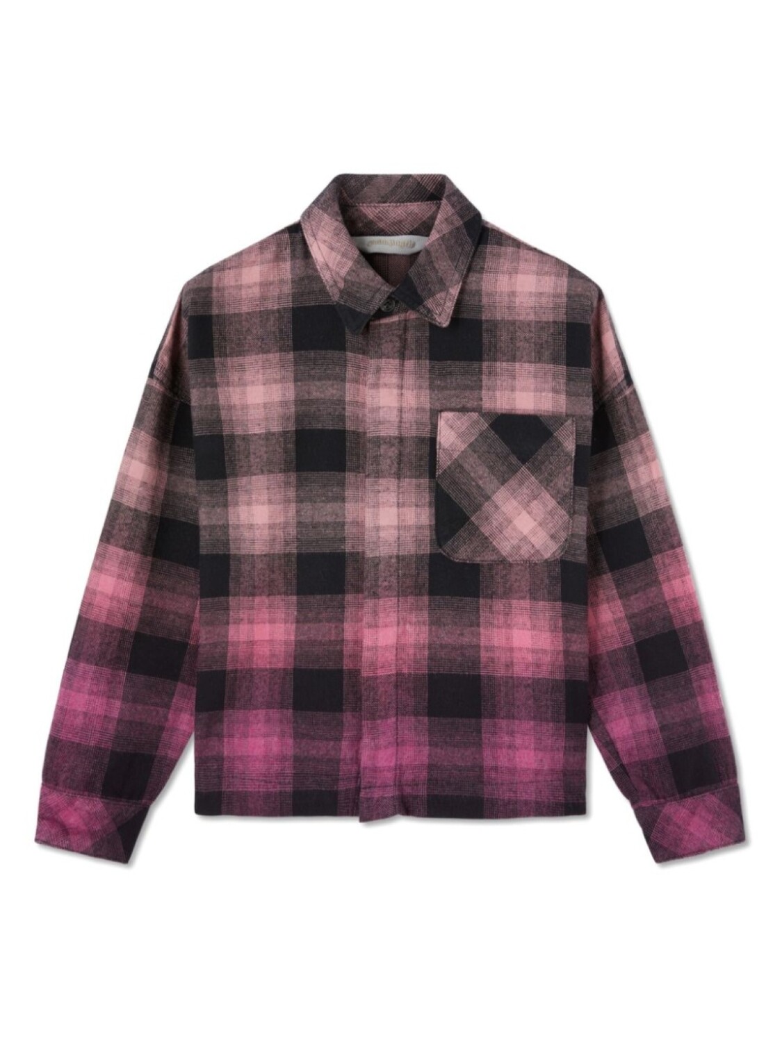 

Palm Angels Kids рубашка с эффектом градиента, розовый