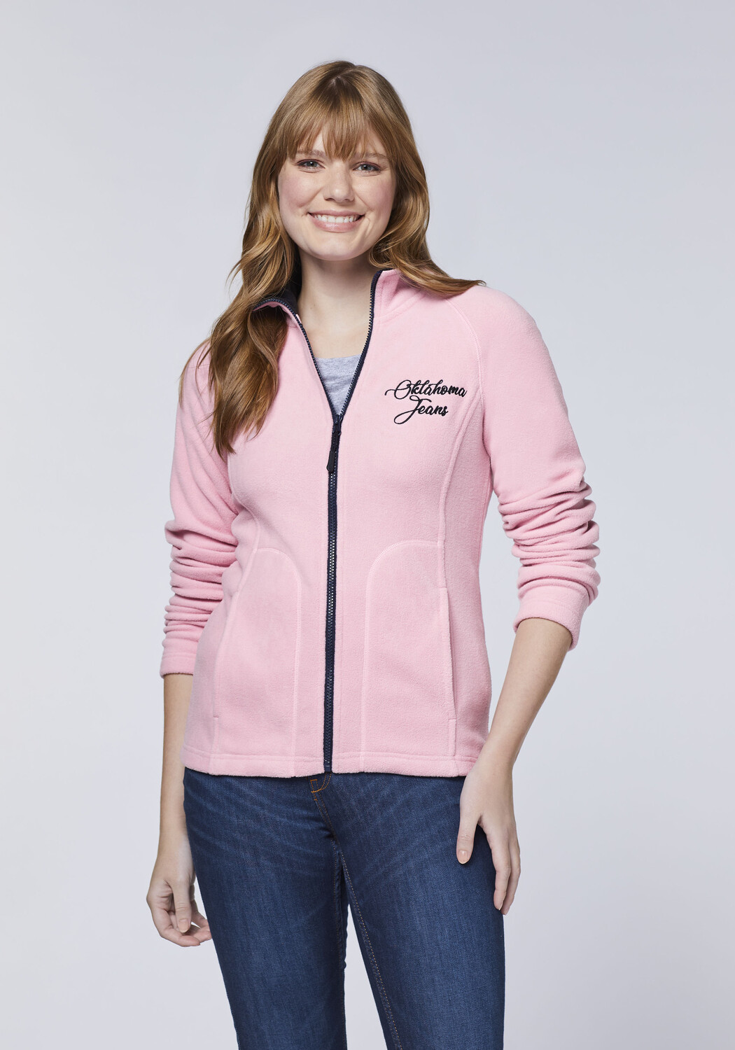 

Куртка Oklahoma Jeans Fleece Jacke, розовый
