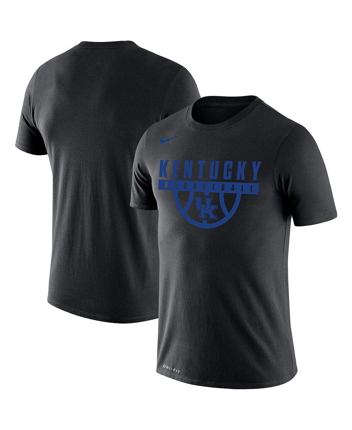 

Мужская черная футболка Kentucky Wildcats Basketball Drop Legend Performance Nike, Черный