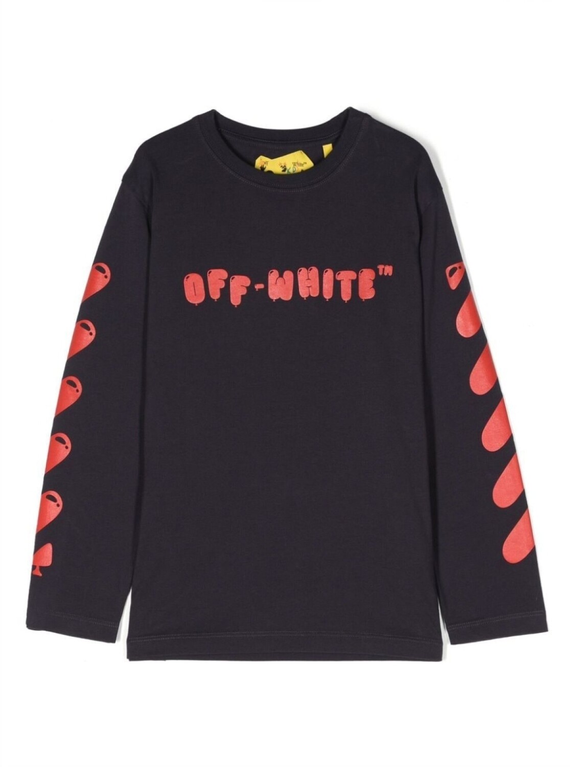 

Off-White Kids футболка с длинными рукавами и логотипом Arrows, синий