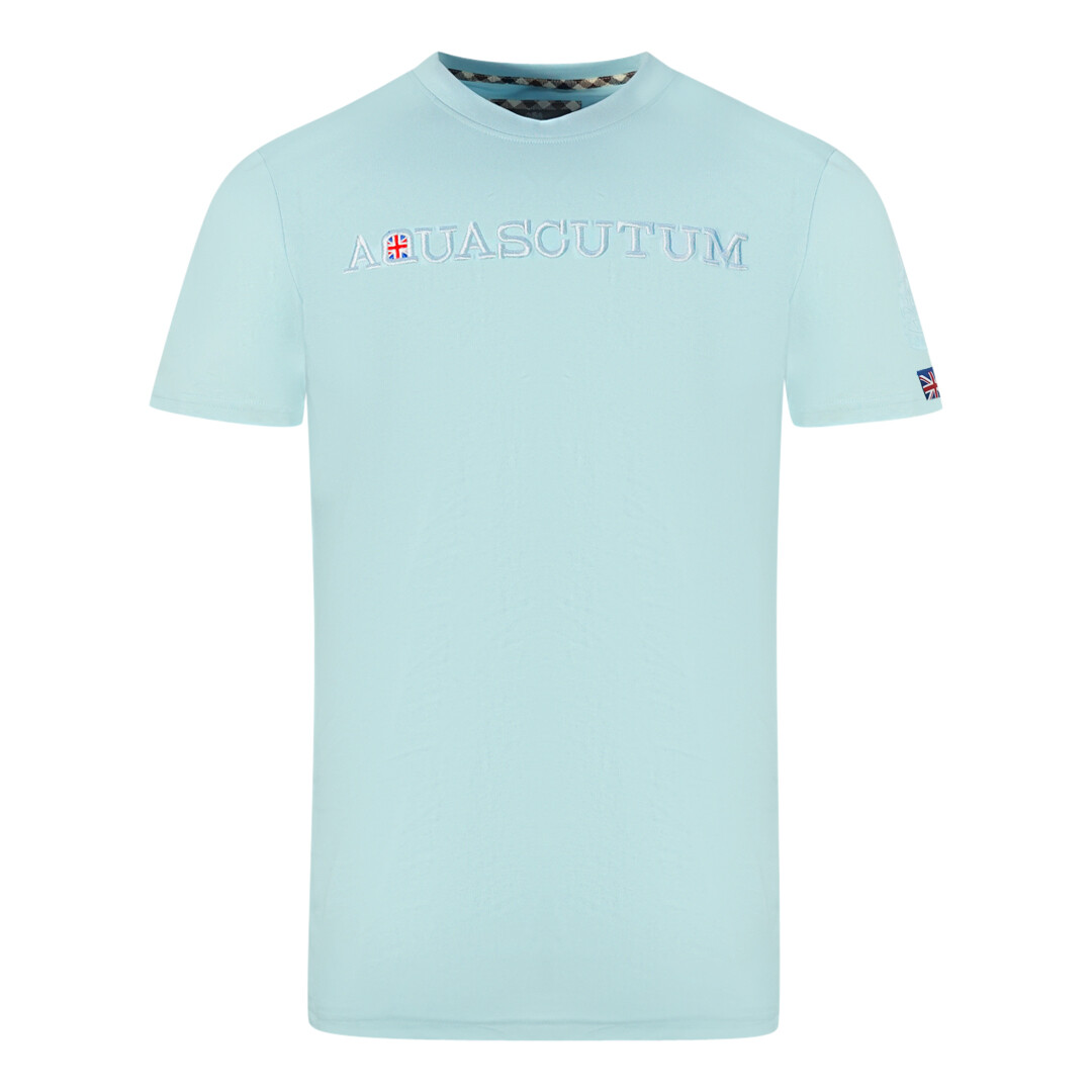 

Футболка sky с тисненым логотипом бренда Aquascutum, синий