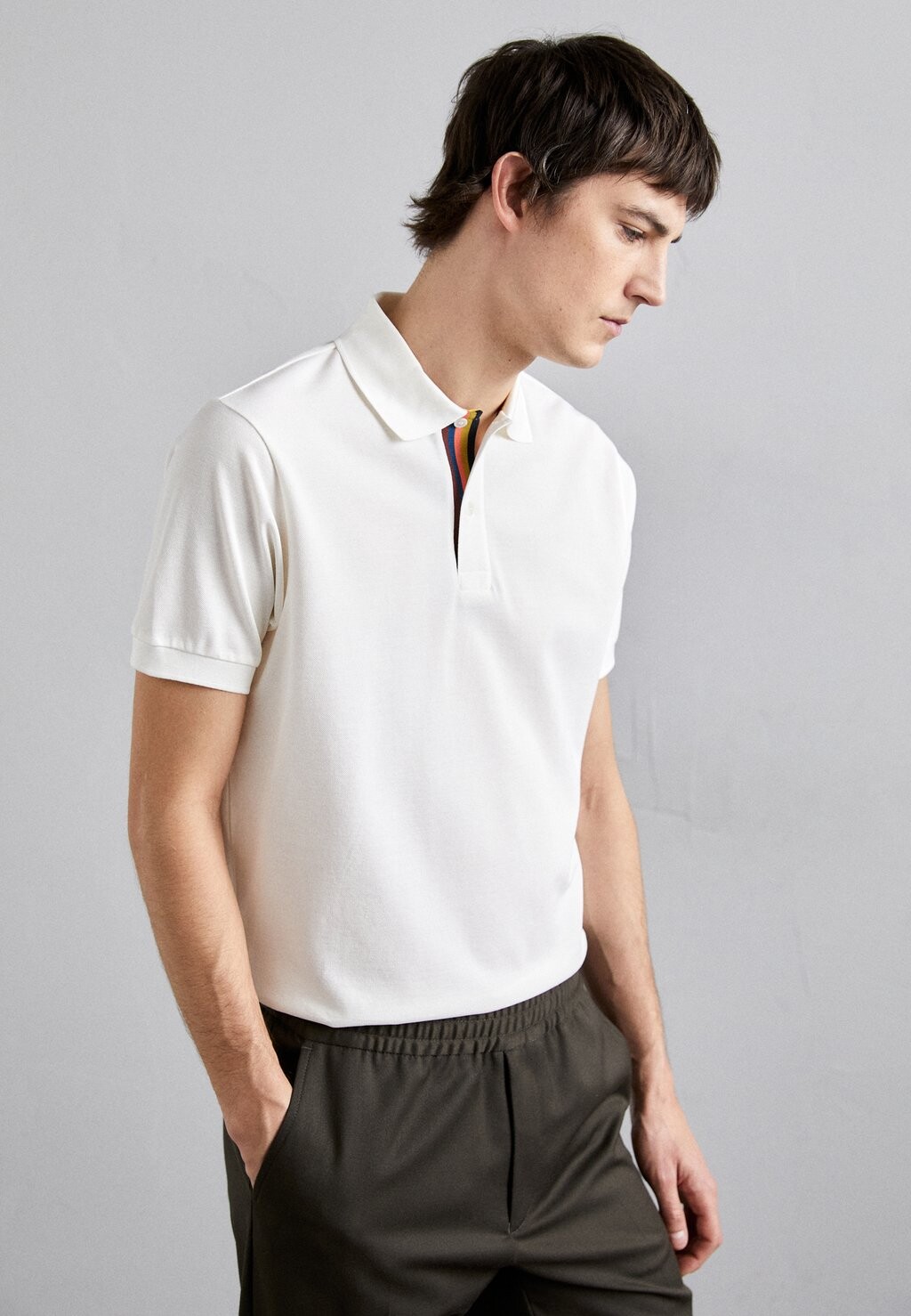 

Рубашка-поло PLACKET Paul Smith, цвет white